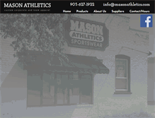 Tablet Screenshot of masonathletics.com